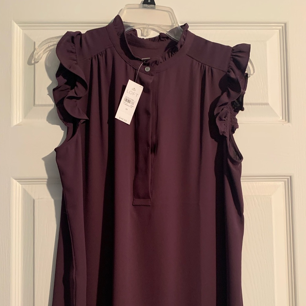 Loft cap sleeve shirt